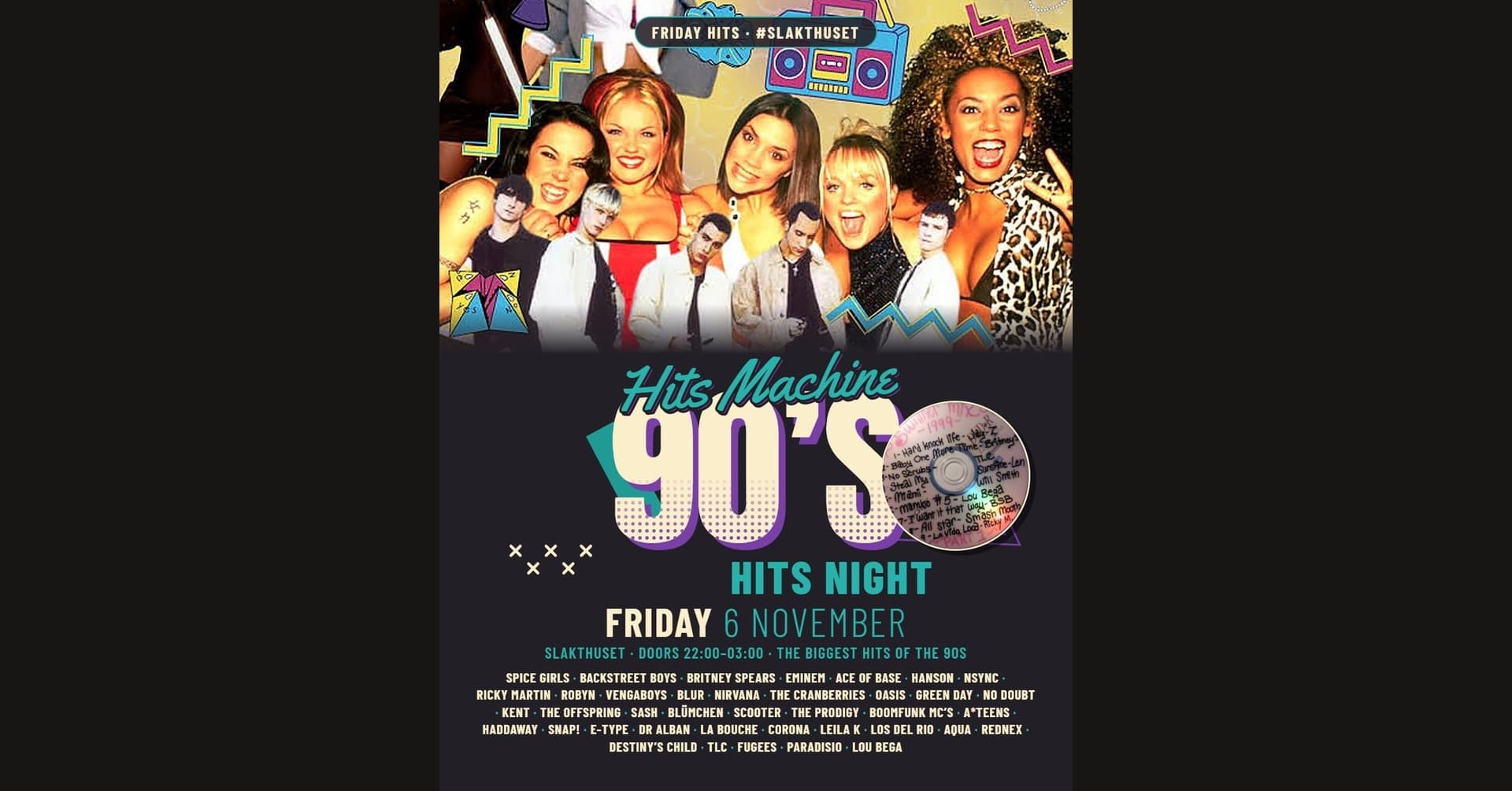Hits Machine - 90s Theme Night