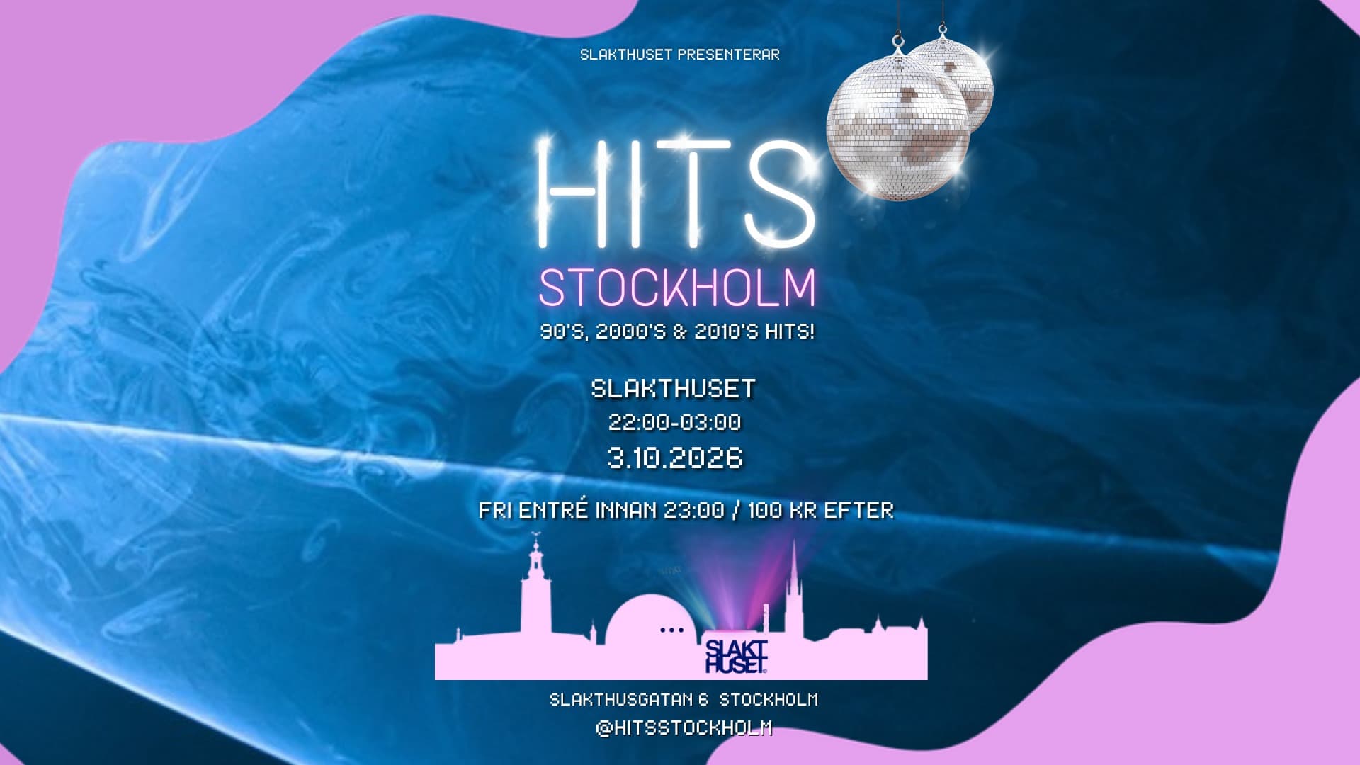 HITS Stockholm 90's, 2000's & 2010's │ Slakthuset