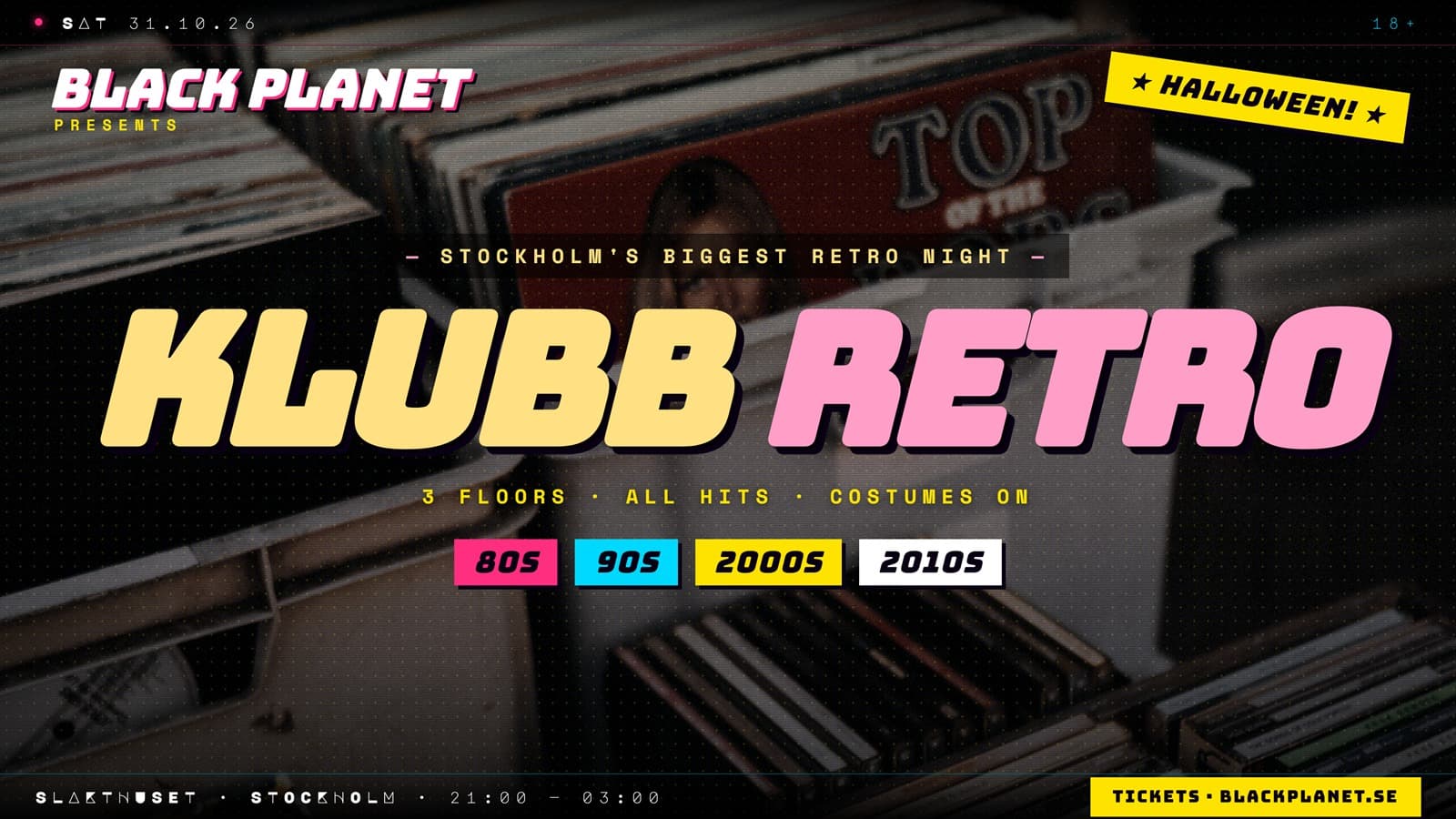 Klubb Retro - 3 floors: 80s hits, 90s hits, 2000s/2010s hits